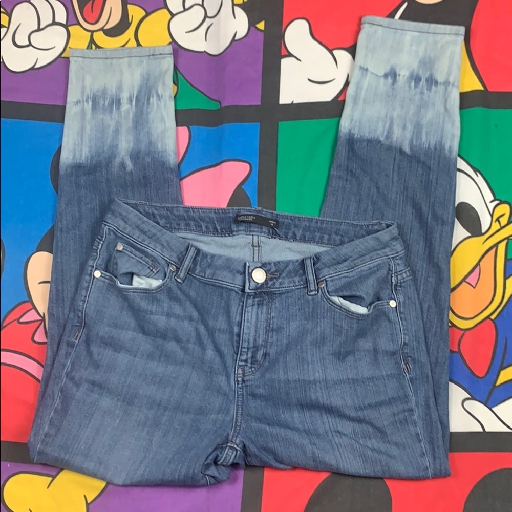 Simply Vera Verawang Jeans Tie Dye Cuffs